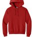 996M JERZEES NuBlend Hooded Pullover Sweatshirt in True red