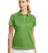Nike Golf Ladies Dri FIT Pebble Texture Polo 35406 Chlorophyll front view