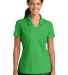 354067 Nike Golf Ladies Dri FIT Micro Pique Polo  Lucky Green front view
