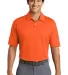 Nike Golf Dri FIT Pebble Texture Polo 373749 Brilliant Orng front view