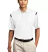 Nike Golf Dri FIT Shoulder Stripe Polo 402394 White/Black front view