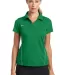 Nike Golf Ladies Dri FIT Sport Swoosh Pique Polo 4 Lucky Green front view