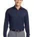 Nike Golf Long Sleeve Dri FIT Stretch Tech Polo 46 Midnight Navy front view