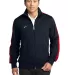 Nike Golf N98 Track Jacket 483550 Navy/Gym Red front view