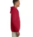 JERZEES 4999 Super Sweats Full Zip Hooded Sweatshi True Red side view