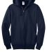 JERZEES 4999 Super Sweats Full Zip Hooded Sweatshi in J. Navy
