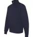 JERZEES 995 Adult New Blend Zip Cadet Collar Sweat J. Navy side view