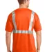 CornerStone ANSI Class 2 Safety T Shirt CS401 Safety Orange back view