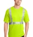 CornerStone ANSI Class 2 Safety T Shirt CS401 Safety Yellow front view