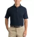 CornerStone Industrial Pocketless Pique Polo CS402 Navy front view
