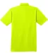 CornerStone Industrial Pocket Pique Polo CS402P Safety Yellow back view