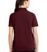 CornerStone Ladies Industrial Pocketless Pique Pol in Burgundy