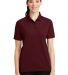 CornerStone Ladies Industrial Pocketless Pique Pol in Burgundy