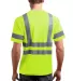 CornerStone ANSI Class 3 Short Sleeve Snag Resista Safety Yellow back view