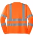CornerStone ANSI Class 3 Long Sleeve Snag Resistan Safety Orange back view