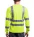 CornerStone ANSI Class 3 Long Sleeve Snag Resistan Safety Yellow back view