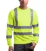 CornerStone ANSI Class 3 Long Sleeve Snag Resistan Safety Yellow front view