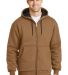 CornerStone Heavyweight Full Zip Hooded Sweatshirt in Duck brown