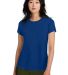 District Made 153 Ladies Perfect Weight Crew Tee D in Deep royal front view