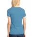 District Made 153 Ladies Perfect Weight Crew Tee D Clean Denim back view