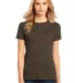 District Made 153 Ladies Perfect Weight Crew Tee D Espresso front view
