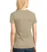 District Made 153 Ladies Perfect Weight Crew Tee D Hthrd Latte back view
