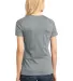 District Made 153 Ladies Perfect Weight Crew Tee D Hthrd Steel back view