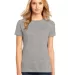 District Made 153 Ladies Perfect Weight Crew Tee D Hthrd Steel front view