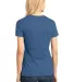 District Made 153 Ladies Perfect Weight Crew Tee D Maritime Blue back view