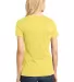 District Made 153 Ladies Perfect Weight Crew Tee D Yellow back view