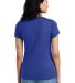 District Made DM1170L Ladies Perfect Weight V Neck in Deep royal back view