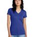 District Made DM1170L Ladies Perfect Weight V Neck in Deep royal front view