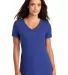 District Made DM1170L Ladies Perfect Weight V Neck Deep Royal front view