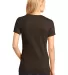 District Made DM1170L Ladies Perfect Weight V Neck Espresso back view