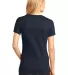 District Made DM1170L Ladies Perfect Weight V Neck New Navy back view