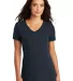 District Made DM1170L Ladies Perfect Weight V Neck New Navy front view