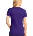 District Made DM1170L Ladies Perfect Weight V Neck Purple back view