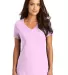 District Made DM1170L Ladies Perfect Weight V Neck Soft Purple front view