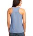 District Made 153 Ladies Mini Stripe Gathered Race in Lapis blue back view