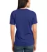 District Made 153 Ladies Modal Blend Relaxed V Nec Lapis Blue back view
