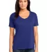 District Made 153 Ladies Modal Blend Relaxed V Nec Lapis Blue front view