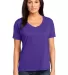 District Made 153 Ladies Modal Blend Relaxed V Nec Purple front view