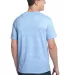 District Young Mens Extreme Heather Crew Tee DT100 Blue back view
