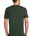District Made Mens Perfect Weight Crew Tee DT104 in Forest green back view