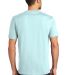 District Made Mens Perfect Weight Crew Tee DT104 in Seaglass blue back view