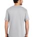 District Made Mens Perfect Weight Crew Tee DT104 in Silver back view