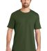 District Made Mens Perfect Weight Crew Tee DT104 in Thyme green front view