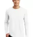 District Made 153 Mens Perfect Weight Long Sleeve  Bright White front view