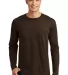 District Made 153 Mens Perfect Weight Long Sleeve  Espresso front view