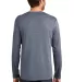 District Made 153 Mens Perfect Weight Long Sleeve  Heathered Navy back view